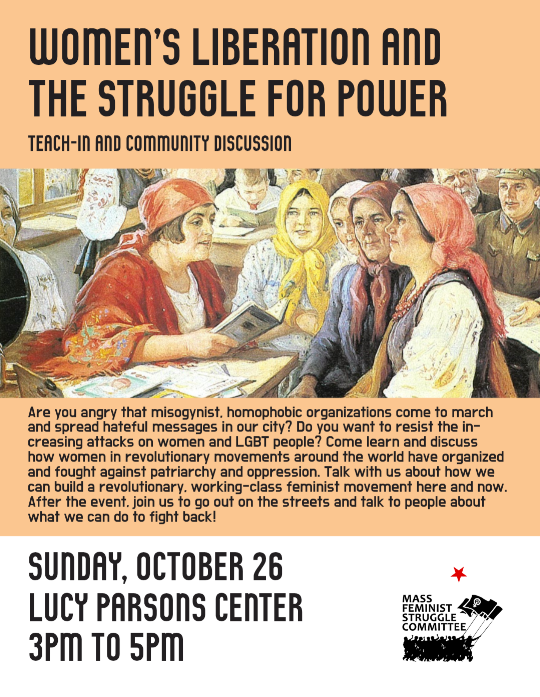 Proletarian Feminism Event 10/26