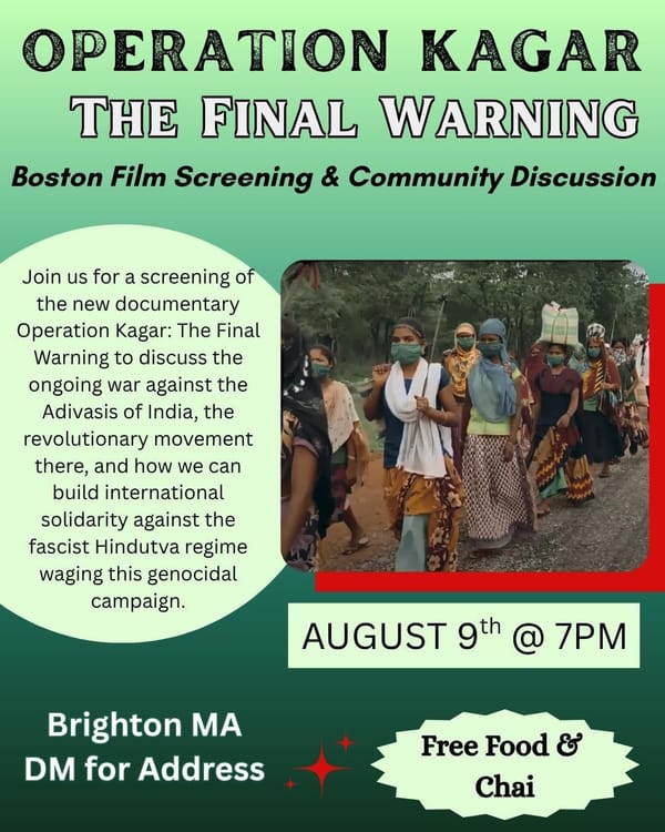 FILM SCREENING — Operation Kagar: The Final Warning