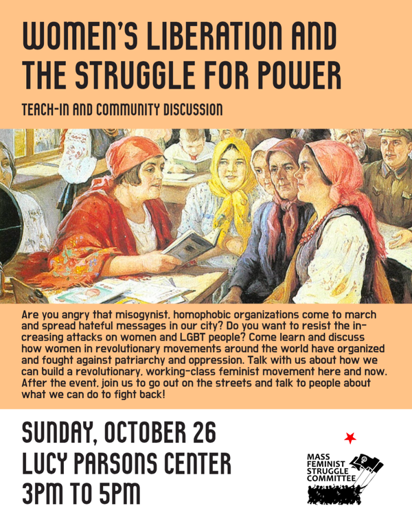 Proletarian Feminism Event 10/26