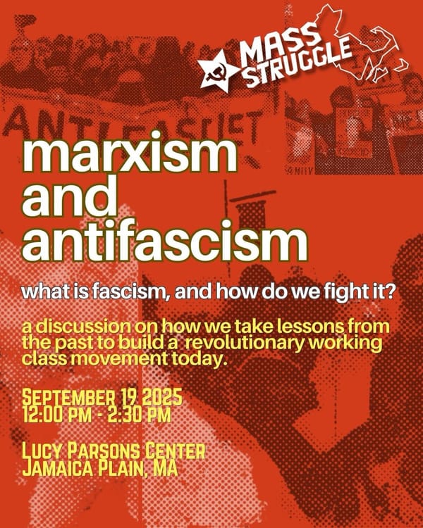 UPCOMING: Marxism and Antifascism